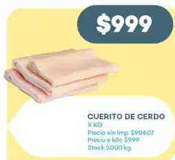 Supermercados Tadicor Cuerito de cerdo oferta
