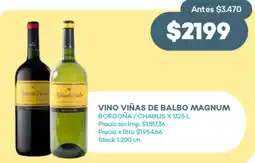 Supermercados Tadicor Vino viñas de balbo magnum borgona / chablis oferta