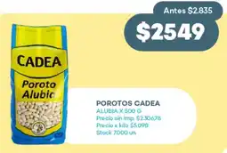 Supermercados Tadicor Porotos cadea alubia oferta