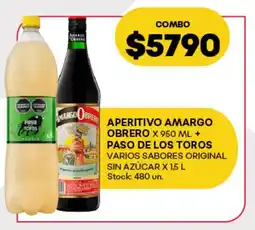 Supermercados Tadicor Aperitivo amargo obrero+ paso de los toros varios sabores original sin azúcar oferta