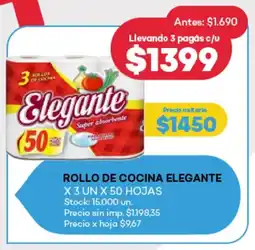 Supermercados Tadicor Rollo de cocina elegante oferta