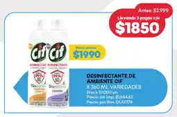 Supermercados Tadicor Desinfectante de ambiente cif variedades oferta