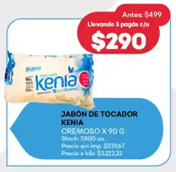 Supermercados Tadicor Jabón de tocador kenia cremoso oferta