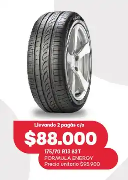 Supermercados Tadicor 175/70 R13 82T Formula energy oferta
