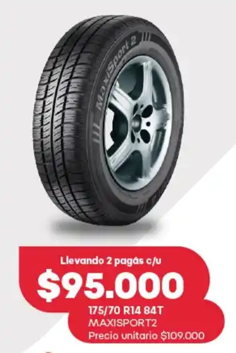 Supermercados Tadicor 175/70 R14 84T maxisport2 oferta