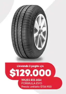 Supermercados Tadicor 195/55 R15 65H Formula evo oferta