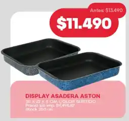 Supermercados Tadicor Display asadera aston color surtido oferta