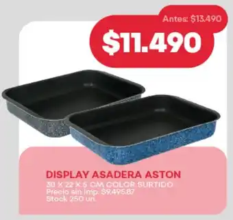 Supermercados Tadicor Display asadera aston color surtido oferta