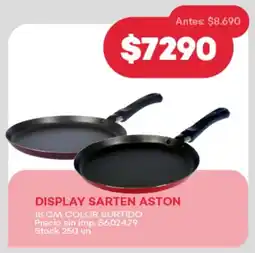 Supermercados Tadicor Display sarten aston color surtido oferta