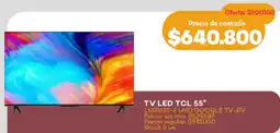 Supermercados Tadicor TV LED TCL 55" L55P635-F UHD Google TV-RV oferta