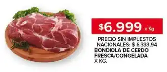 Carrefour Bondiola de cerdo fresca/congelada oferta