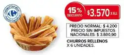 Carrefour Churros rellenos oferta