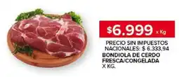 Carrefour Bondiola de cerdo fresca/congelada oferta