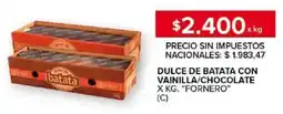 Carrefour Dulce de batata con vainilla/chocolate fornero oferta