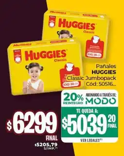 Diarco Pañales HUGGIES Classic Jumbopack oferta