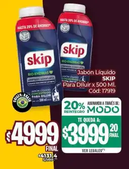 Diarco Jabón Líquido SKIP Para Diluir oferta