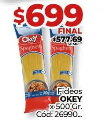 Diarco Fideos OKEY oferta