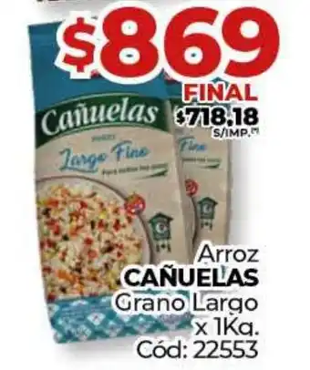 Diarco Arroz CAÑUELAS Grano Largo oferta