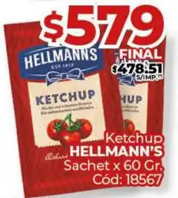 Diarco KETCHUP HELLMANNS  Sachet oferta