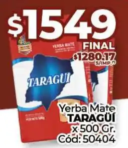 Diarco Yerba Mate TARAGÜÍ oferta