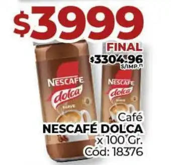 Diarco Café NESCAFÉ DOLCA oferta