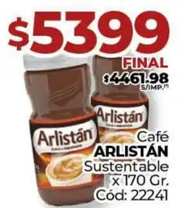 Diarco Café ARLISTÁN Sustentable oferta