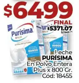 Diarco Leche PURÍSIMA En Polvo Entera Plus oferta