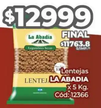 Diarco Lentejas La Abadia oferta