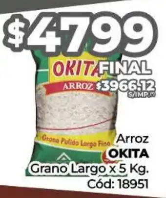 Diarco Arroz OKITA Grano Largo oferta