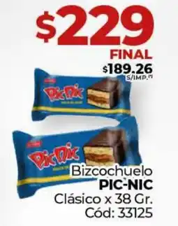 Diarco Bizcochuelo PIC-NIC Clásico oferta