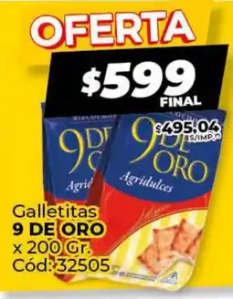 Diarco Galletitas 9 DE ORO oferta