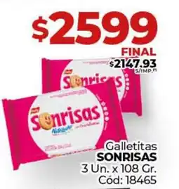 Diarco Galletitas SONRISAS oferta
