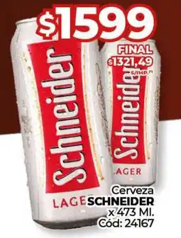 Diarco Cerveza Schneider oferta