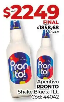 Diarco Aperitivo PRONTO Shake Blue oferta
