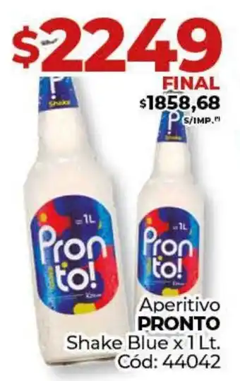 Diarco Aperitivo PRONTO Shake Blue oferta