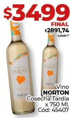 Diarco Vino NORTON Cosecha Tardía oferta