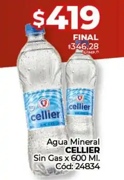 Diarco Agua Mineral CELLIER Sin Gas oferta