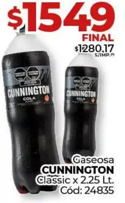 Diarco Gaseosa CUNNINGTON Classic oferta