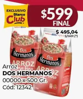 Diarco ARROZ Dos Hermanos oferta