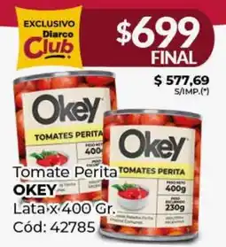Diarco TOMATES PERITA Okey Lata oferta