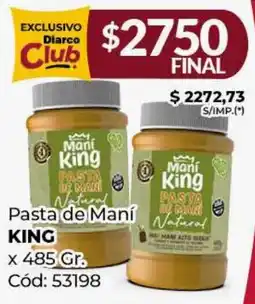 Diarco Pasta de Maní KING oferta