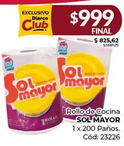 Diarco Rollo de Cocina SOL MAYOR oferta