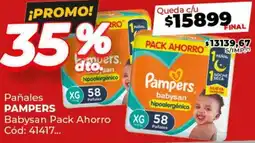 Diarco Pañales PAMPERS Babysan Pack Ahorro oferta