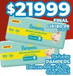 Diarco Pañales PAMPERS Deluxe RN oferta