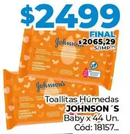 Diarco Toallitas Húmedas JOHNSON'S Baby oferta