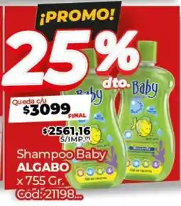Diarco Shampoo Baby ALGABO oferta