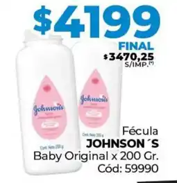 Diarco Fécula JOHNSON'S Baby Original oferta