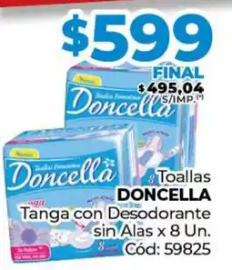 Diarco Toallas DONCELLA Tanga con Desodorante sin Alas oferta
