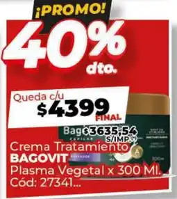 Diarco Crema Tratamiento BAGOVITOR Plasma Vegetal oferta
