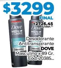 Diarco Desodorante Antitranspirante DOVE Masculino oferta